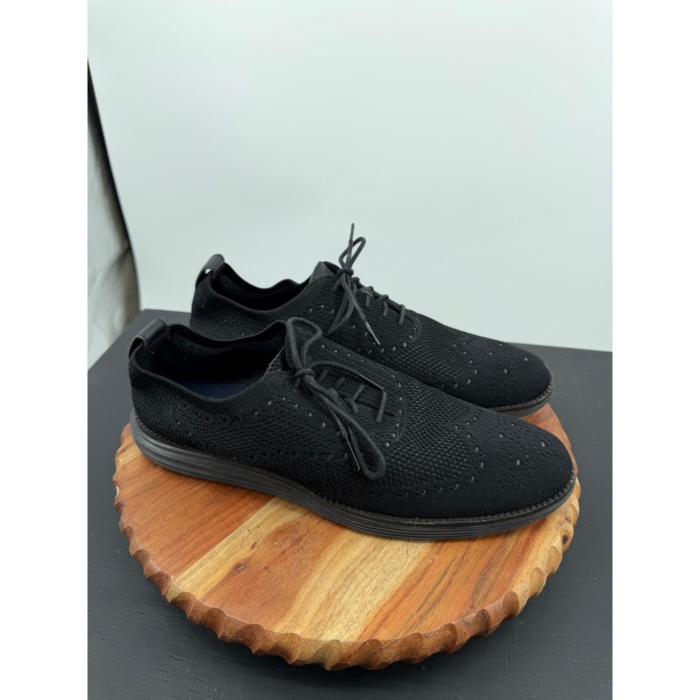 Cole Haan 2.ZeroGrand Stitchlite Oxford Mens 11.5 Black C28443 Wingtip Sneaker